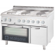 Mașină de gătit electrică 6 plite si cuptor electric static STALGAST 9718000 1200x700x850 mm