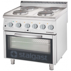 Mașină de gătit electrică 4 plite si cuptor electric static STALGAST 9716000 800x700x850 mm