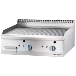 Masina de gatit grătar pe gaz, dublu striat STALGAST 9731210 800x700x250 mm