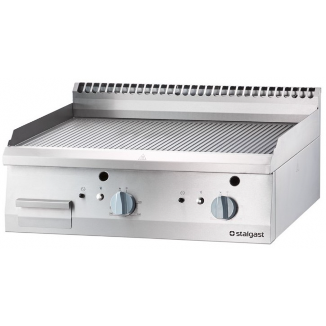 Masina de gatit grătar pe gaz, dublu striat STALGAST 9731210 800x700x250 mm