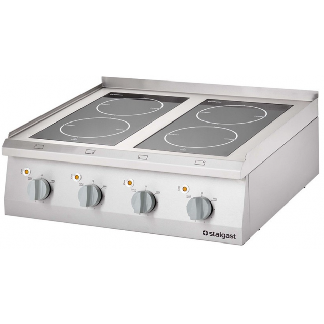 Mașină de gătit electrică 4 plite vitroceramice STALGAST 9706500 800x700x250 mm