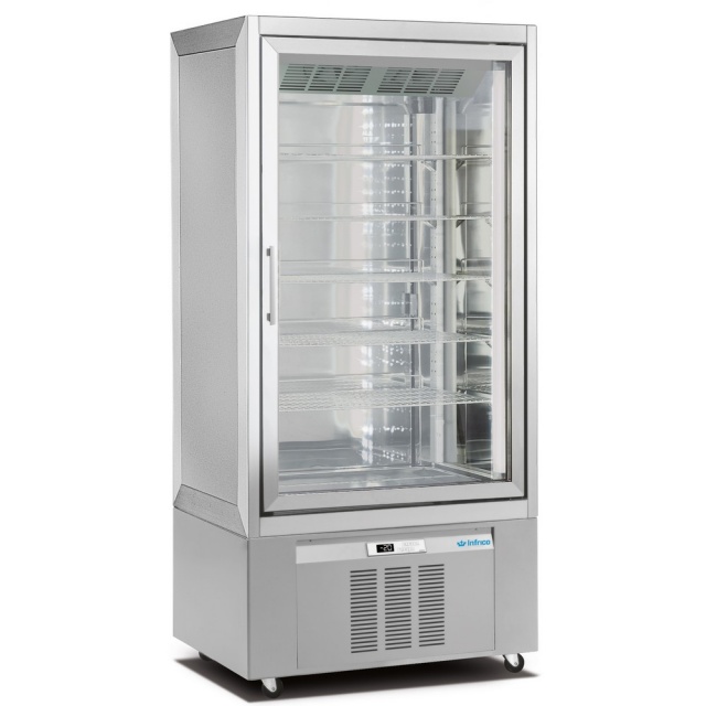 Vitrina frigorifica cofetarie INFRICO LO9314VNP, no frost, capacitate 600 litri, putere 1200 W, temperatura +5ºC/ -20ºC