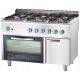 Aragaz 6 focuri pe gaz STALGAST 9717230 36,5/7,03 kW1200x700x850 mm