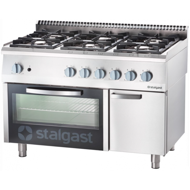 Aragaz 6 focuri pe gaz STALGAST 9717230 36,5/7,03 kW1200x700x850 mm