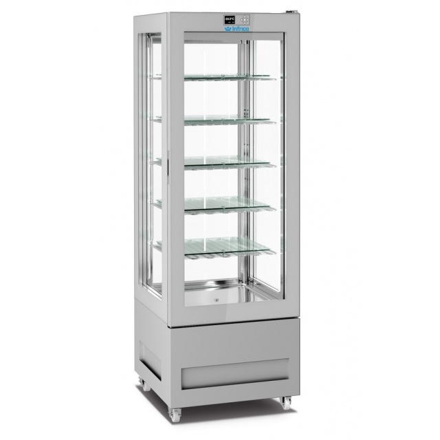 Vitrina frigorifica cofetarie INFRICO LO8114S, control touch, capacitate 450 litri, putere 850 W, temperatura -15ºC/ -24ºC