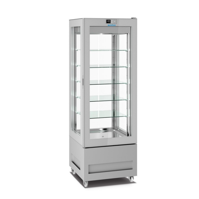 Vitrina frigorifica cofetarie INFRICO LO8214S, capacitate 450 litri, putere 600 W, temperatura +2ºC/+10ºC
