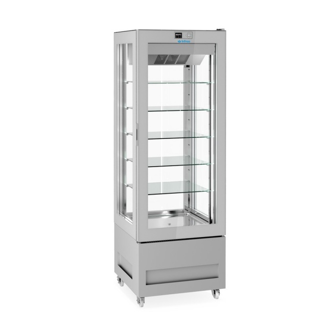 Vitrina frigorifica cofetarie INFRICO LO8314S, No Frost, capacitate 450 litri, putere 1150 W, temperatura +5ºC/-20ºC