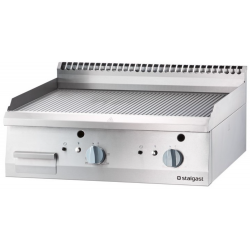 Masina de gatit grătar pe gaz, dublu striat STALGAST 9731230 13 kW 800x700x250 mm