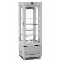 Vitrina frigorifica ciocolaterie INFRICO LO6414SB, capacitate 300 litri, putere 850 W, temperatura +15ºC/+18ºC, argintiu