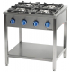 Aragaz pe suport deschis cu 4 focuri STALGAST 979521 22.5 kW 800x700x850 mm