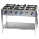 Aragaz pe suport deschis cu 6 focuri (3,5+2x5+2x7+9) STALGAST 979623 1200x700x850 mm