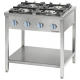 Aragaz pe suport deschis cu 4 focuri STALGAST 999521 900x900x850 mm