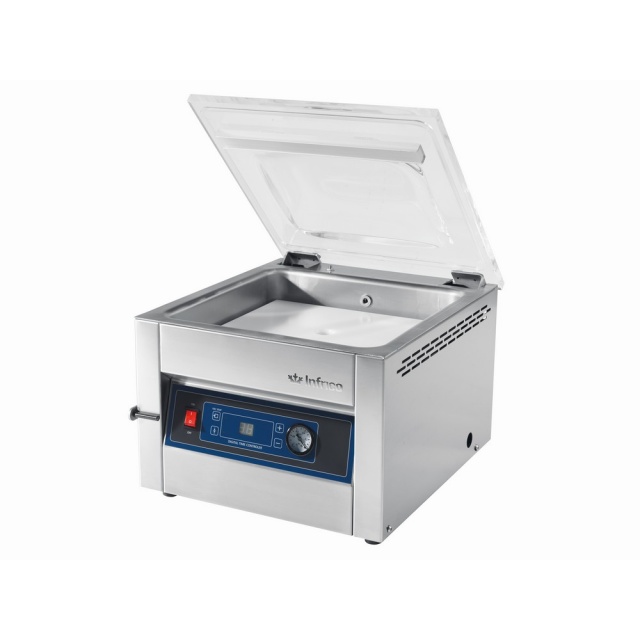 Masina de ambalat in vid INFRICO VACT8A, putere 350 W, sigilare pe 1 latura, inox