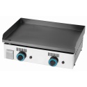 Plita fierbinte gastronomie pe gaz INFRICO PG60PV, putere 8200 W, 2 arzatoare, inox