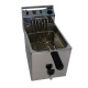 Friteuza electrica INFRICO FR 8L G, putere 3500 W, 1 cos, capacitate ulei 8, temperatura 195°C, inox