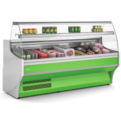 Vitrina frigorifica expunere DOCRILUC VE-8-30-C, geam curbat, potenta frigorifica 1312 W, usi 4, temperatura +1ºC/ +5ºC