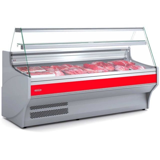 Vitrina frigorifica expunere DOCRILUC VE-8-10, potenta frigorifica 493 W, usi 1, temperatura +1ºC/ +5ºC