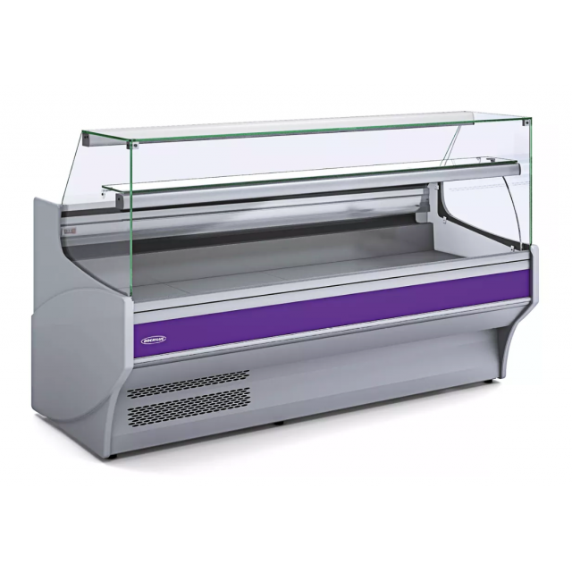 Vitrina frigorifica expunere DOCRILUC VE-9-10-RR, geam drept, potenta frigorifica 493 W, 1 usa, temperatura +1ºC/ +5ºC