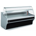 Vitrina frigorifica expunere DOCRILUC VE-9-13-R-TF, sticla curbata, potenta frigorifica 583 W, 2 usi, +1ºC/ +5ºC