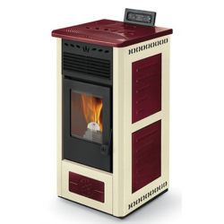 Soba pe peleti PHEBO STUFE GEA închisă ermetic, ieșire din spate de 9 kw