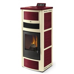 Soba pe peleti PHEBO STUFE CALIPSO evacuare de fum superioară cu aer cald 13 kw