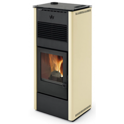 Soba pe peleti PHEBO STUFE PENELOPE cu evacuare de fum superioară cu fum cald 13 kw