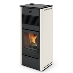 Soba pe peleti PHEBO STUFE PENELOPE cu evacuare de fum superioară cu fum cald 13 kw