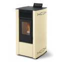 Soba pe peleti PHEBO STUFE DAFNE&nbsp;din sticlă cu fum din spate 7 kw