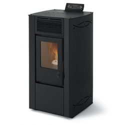 Soba pe peleti PHEBO STUFE DAFNE&nbsp;din sticlă cu fum din spate 7 kw