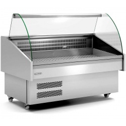 Vitrina frigorifica expunere peste DOCRILUC EEC-130-CC, potenta frigorifica 1214 W, temperatura -1/ +1ºC, inox