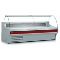 Vitrina frigorifica expunere DOCRILUC VES-10-20-MC-TF , sticla curbata fara blat, potenta frigorifica 1098 W, -1ºC/+5ºC
