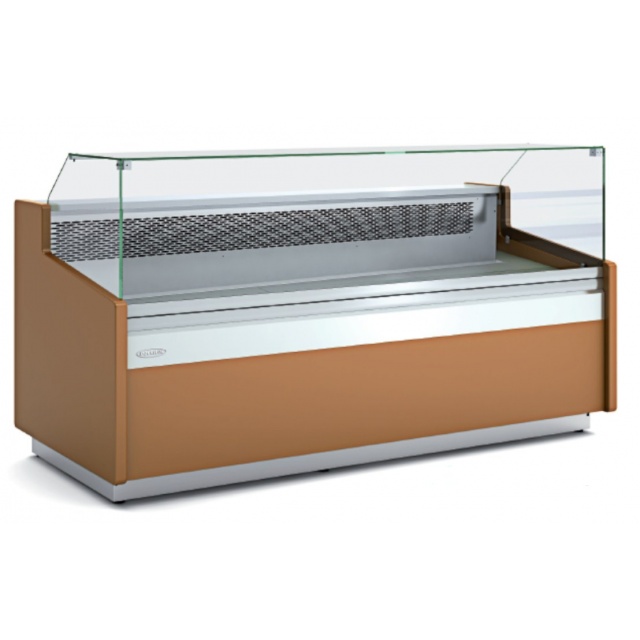 Vitrina frigorifica expunere DOCRILUC VE-10-10-RCB-T, sticla dreapta, potenta frigorifica 493 W, 1 spatiu depozitare