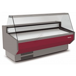 Vitrina frigorifica expunere DOCRILUC VE-10-10-RC-R-TF, potenta frigorifica 493 W, 1 spatiu depozitare, geam drept