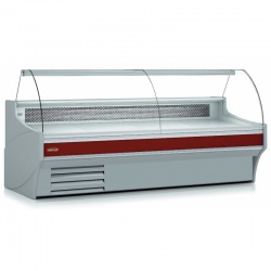 Vitrina frigorifica expunere DOCRILUC VE-10-20-RC-MC-TF, geam curbat fara blat, potenta frigorifica 1098 W, 3 spatii depozitare