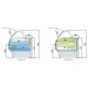 Vitrina frigorifica expunere DOCRILUC VE / VES-10E-10-TF , geam curbat rabatant, potenta frigorifica 493 W, 1 spatiu depozitare