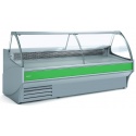 Vitrina frigorifica expunere DOCRILUC VE-10E-30-C-TF , geam curbat rabatant, potenta frigorifica 1312 W, 4 spatii depozitare