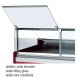 Vitrina frigorifica expunere DOCRILUC VE-10E-10-RC-TF , geam drept rabatant, potenta frigorifica 493 W, 1 spatiu depozitare