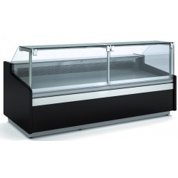 Vitrina frigorifica expunere DOCRILUC VE-10E-10-RC-TF , geam drept rabatant, potenta frigorifica 493 W, 1 spatiu depozitare
