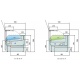 Vitrina frigorifica expunere DOCRILUC VE-10E-10-RC-TF , geam drept rabatant, potenta frigorifica 493 W, 1 spatiu depozitare