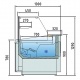 Vitrina frigorifica expunere DOCRILUC VE-8-10, potenta frigorifica 493 W, usi 1, temperatura +1ºC/ +5ºC