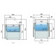 Vitrina frigorifica expunere DOCRILUC VER-10-13 SS TF, potenta frigorifica 926 W, fara spatii depozitare