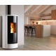 Soba pe peleti Piazzetta P220 T 3,3 - 8,5 kW și clasa energetică A+,pentru instalare la nivel de perete/colț