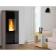 Soba pe peleti Piazzetta P230 M 4,1 - 11 kW instalare înclinată în perete/colț și placată cu maiolica