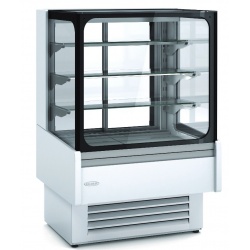 Vitrina frigorifica expunere DOCRILUC VV-6-6-R, sticla plana, potenta frigorifica 484 W, cu 1 usa glisanta, + 2/+ 8°C