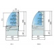 Vitrina frigorifica expunere DOCRILUC VVAM-6-16, potenta frigorifica 1755 W, cu 2 usi glisante, + 2/+ 8°C