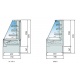 Vitrina frigorifica expunere DOCRILUC VE-8-10, potenta frigorifica 493 W, usi 1, temperatura +1ºC/ +5ºC