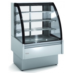 Vitrina calda expunere incorporabila DOCRILUC VV-6HE-16-C, sticla curbata, 417 litri, 2 usi glisante, consum 1650 W, +60°/+70°C