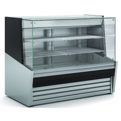 Vitrina frigorifica expunere DOCRILUC VC-8-13, 2 usi, potenta frigorifica 1025 W, volum net 289 kg, +2º/ +6ºC, inox