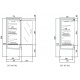 Vitrina frigorifica DOCRILUC DS1 31 M2, capacitate 1525 litri, fara usi, potenta frigorifica 4112 W, temperatura -1º/+7ºC
