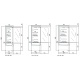 Vitrina frigorifica DOCRILUC DG0 06 I M1, capacitate 218 litri, 1 usa, potenta frigorifica HFC 817 W, temperatura -1º/+5ºC, inox